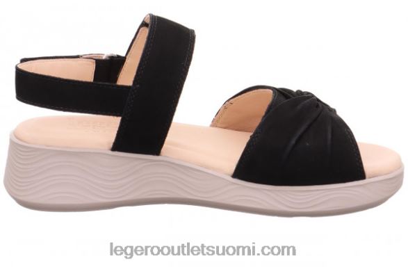 naiset Legero sandaalit mustat mustat 26FL6335